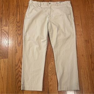 Polo Ralph Lauren Classic Fit Straight Leg Chino Pants Khaki 40x30 STF Newport